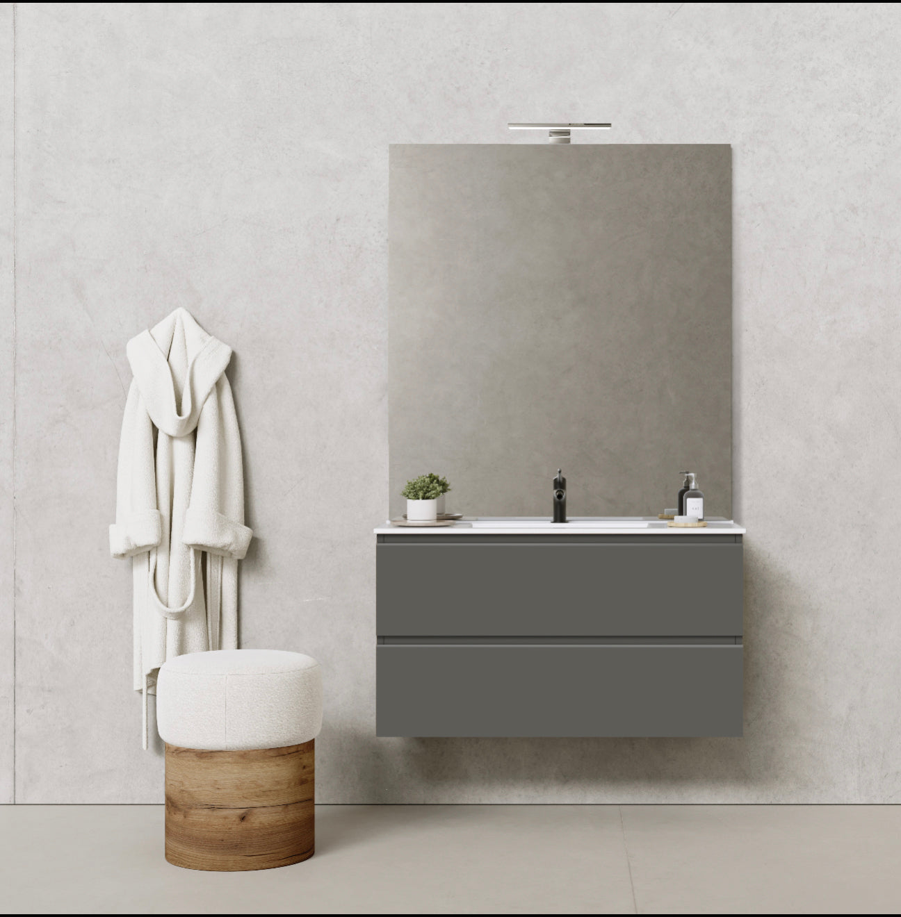 Ensemble CAIRO Meuble et Plan Vasque 100 cm