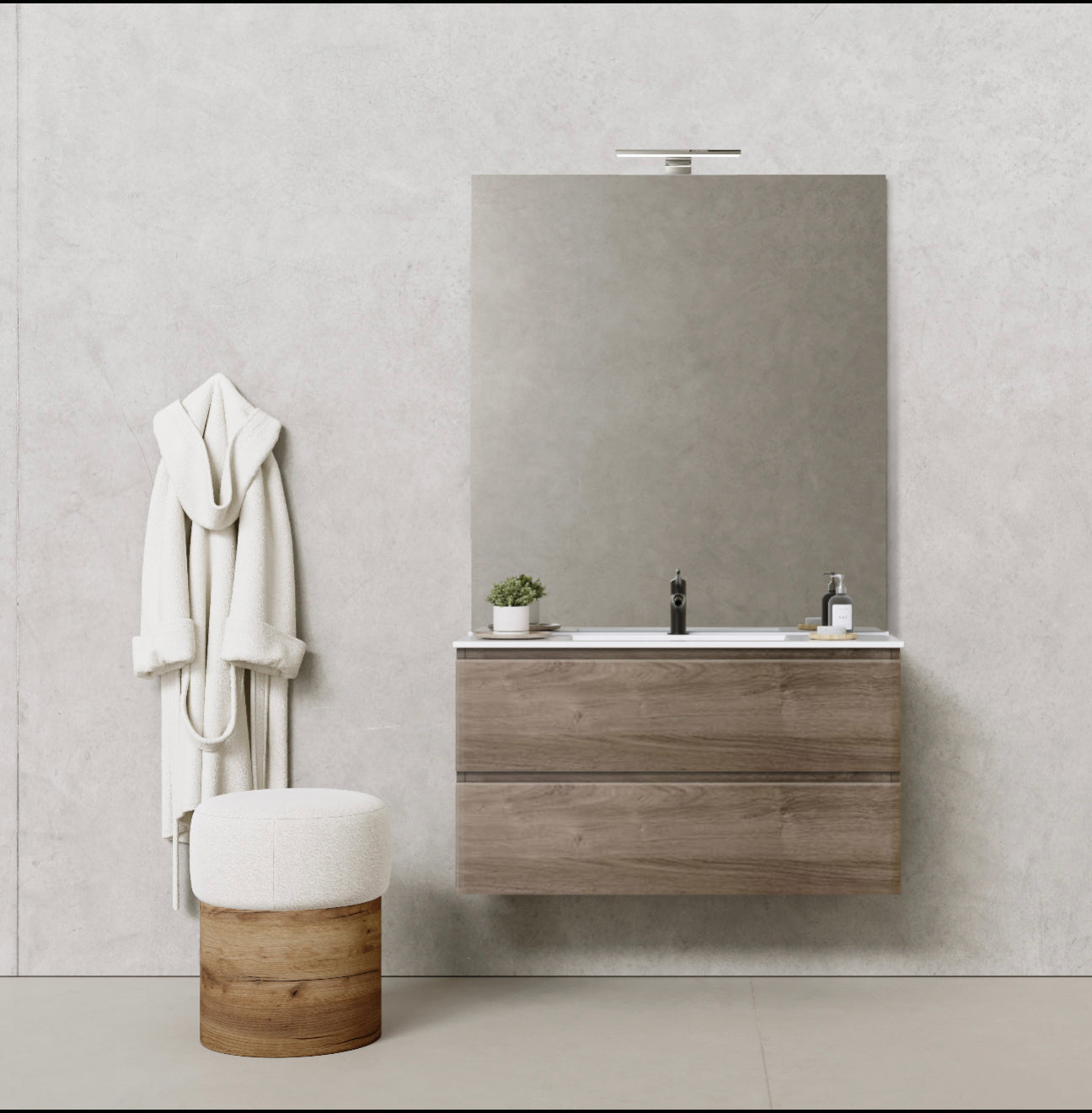 Ensemble CAIRO Meuble et Plan Vasque 60 cm