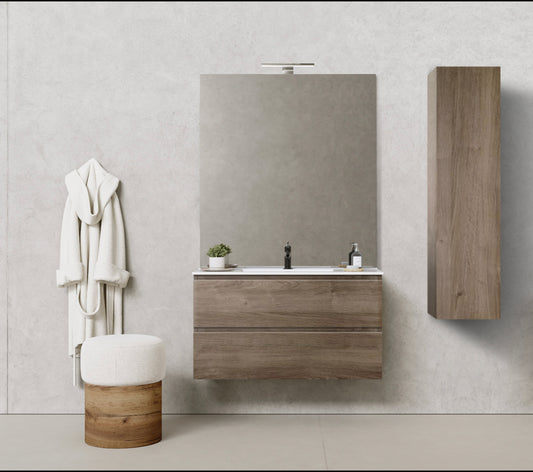 PACK CAIRO Meuble et Plan Vasque 100 cm + Colonne CAIRO