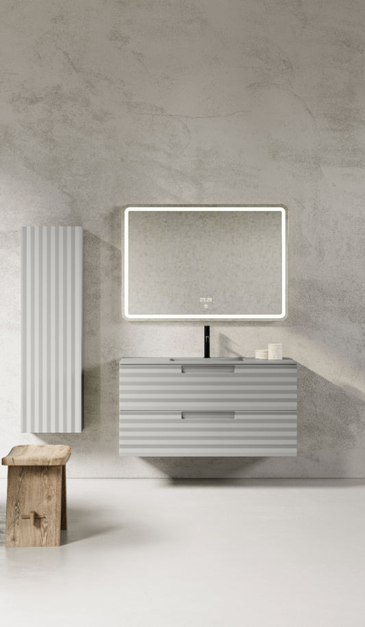 PACK DUNA Meuble et Plan Vasque 70 cm + Colonne DUNA