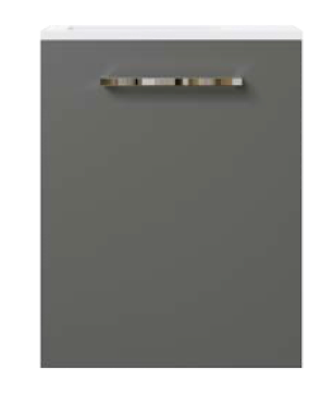 PACK BRIC Meuble et Plan Vasque 40 cm + Miroir Sidney