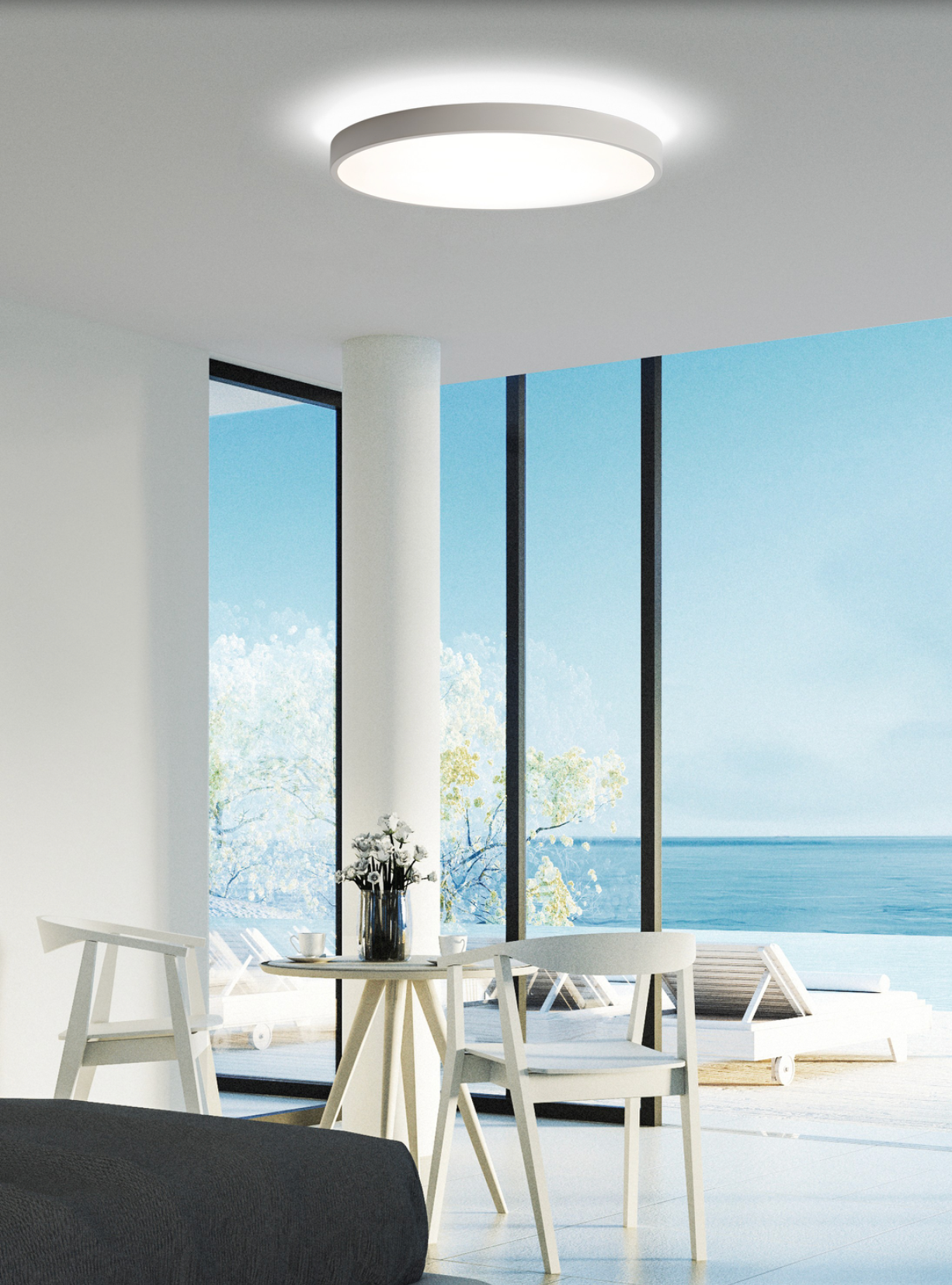 Plafonnier Intérieur 60W+8W LISBOA