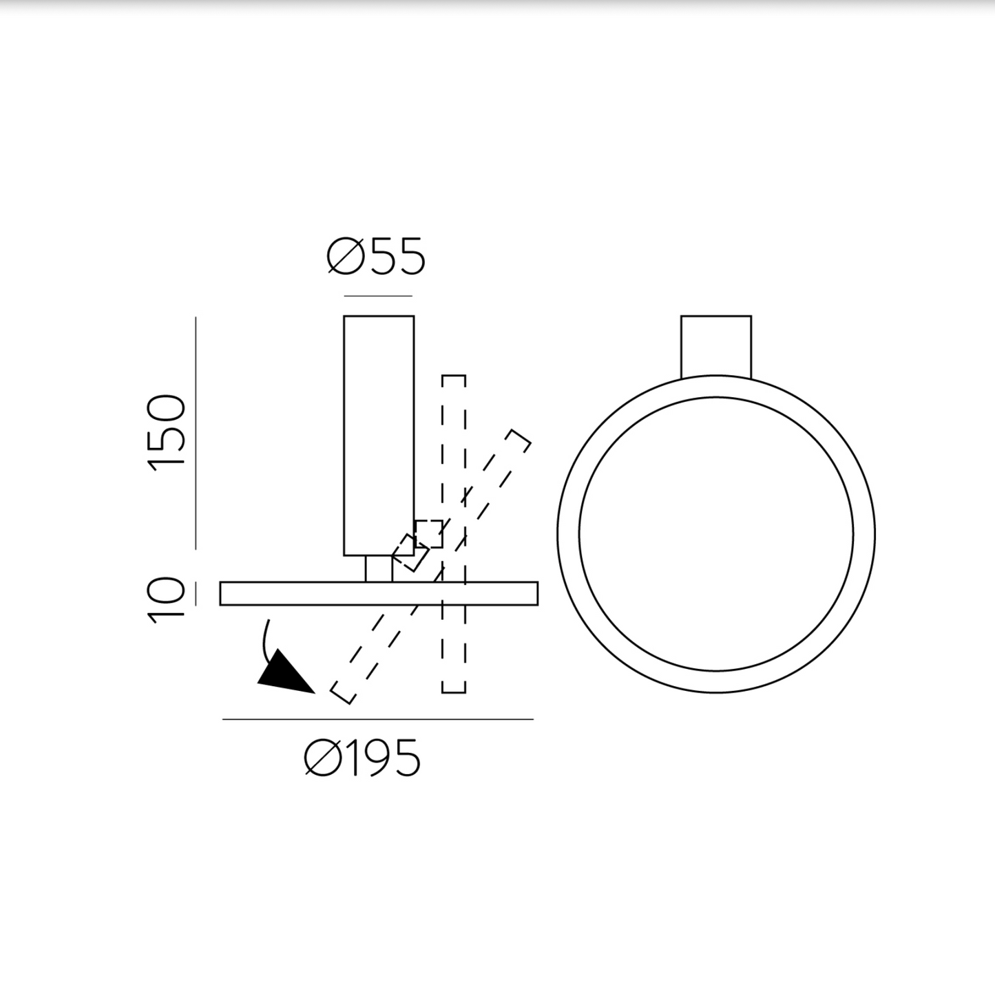 Plafonnier Intérieur Ajustable MORGAN