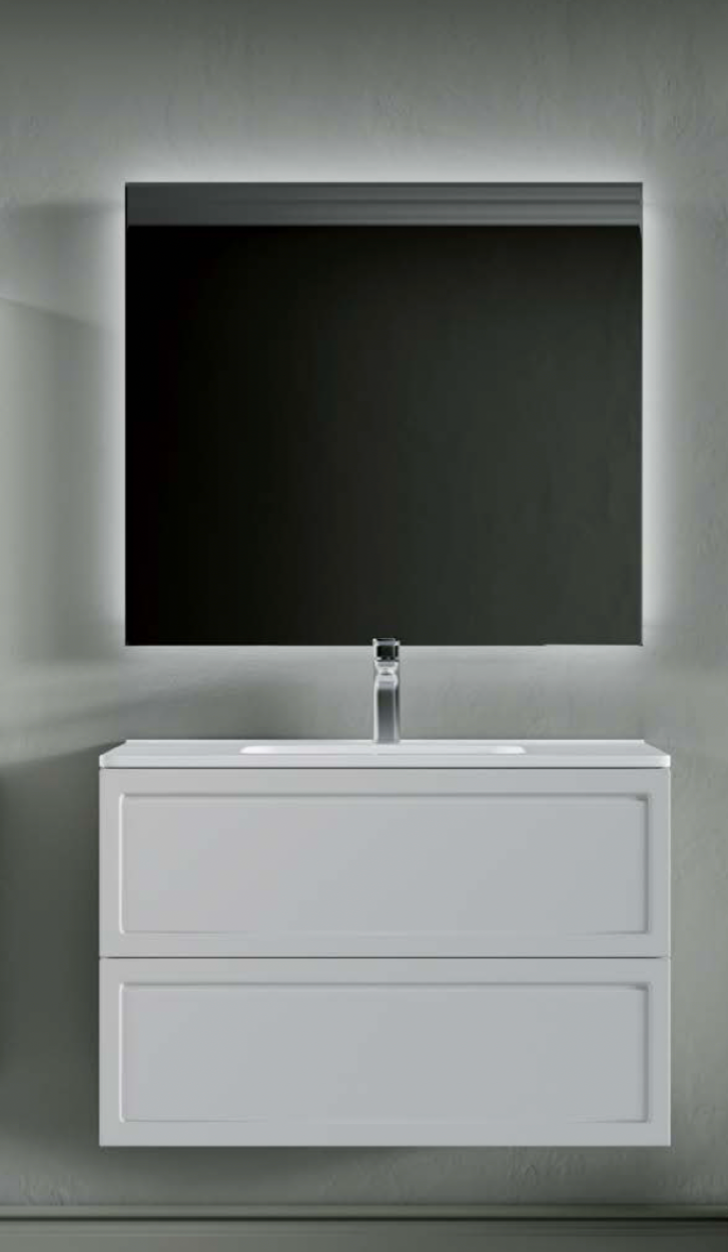 Ensemble FRAME Meuble et Plan Vasque 80 cm