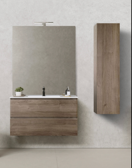 PACK CAIRO Meuble et Plan Vasque 80 cm + Colonne CAIRO