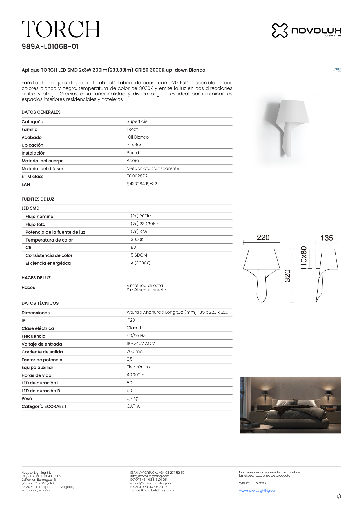 Lampe Murale Intérieure TORCH