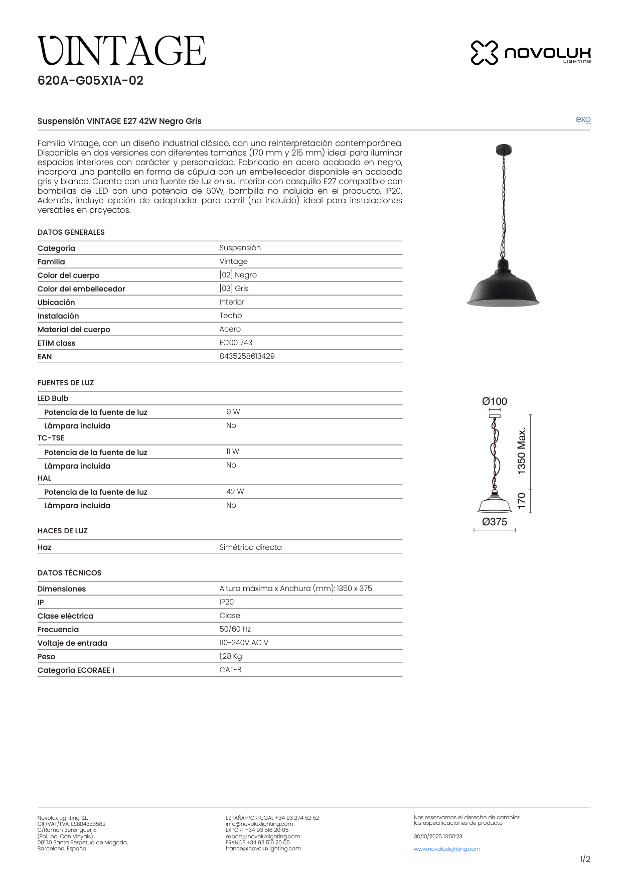 Suspension Intérieure VINTAGE