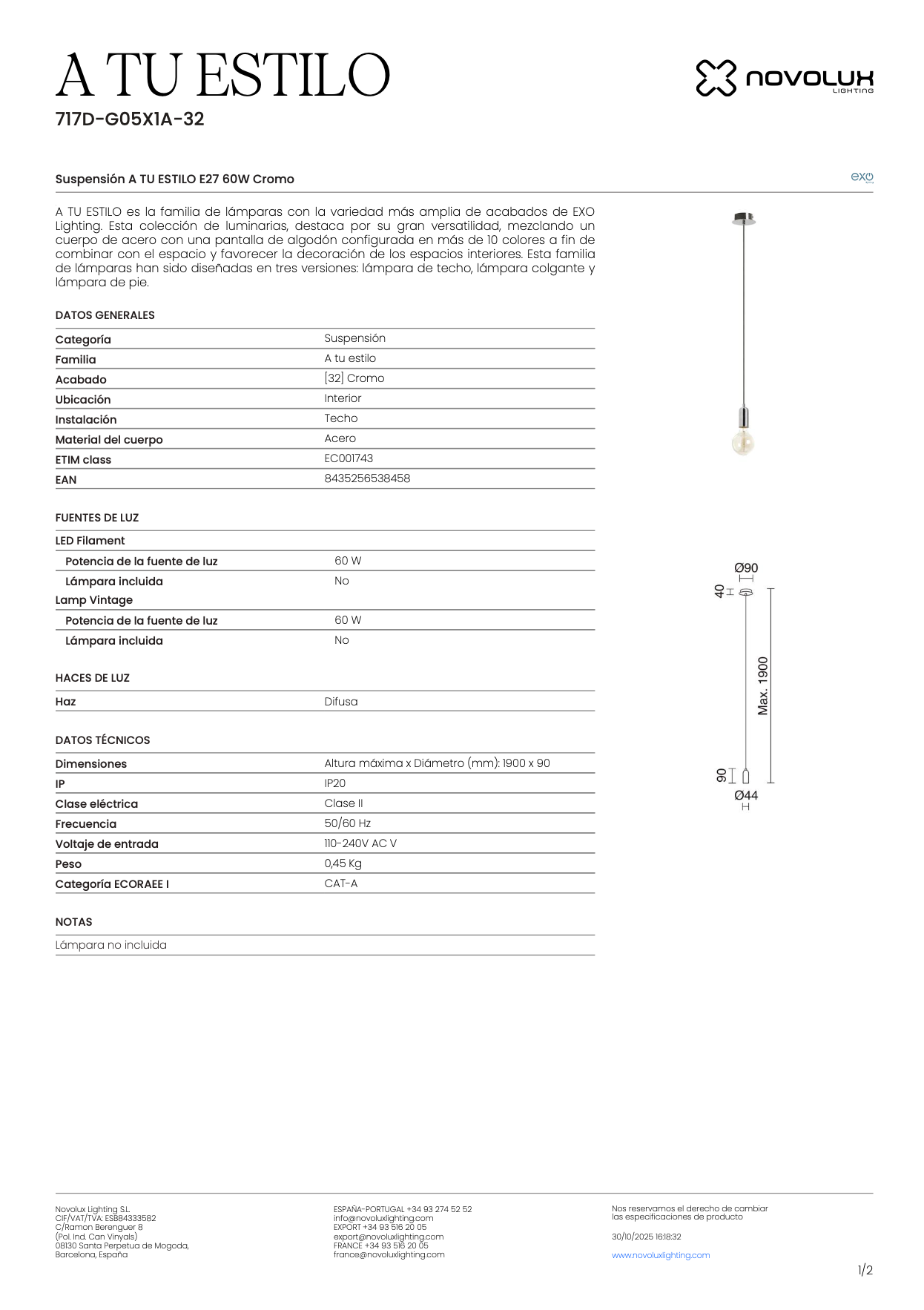 Suspension Intérieure STYLE