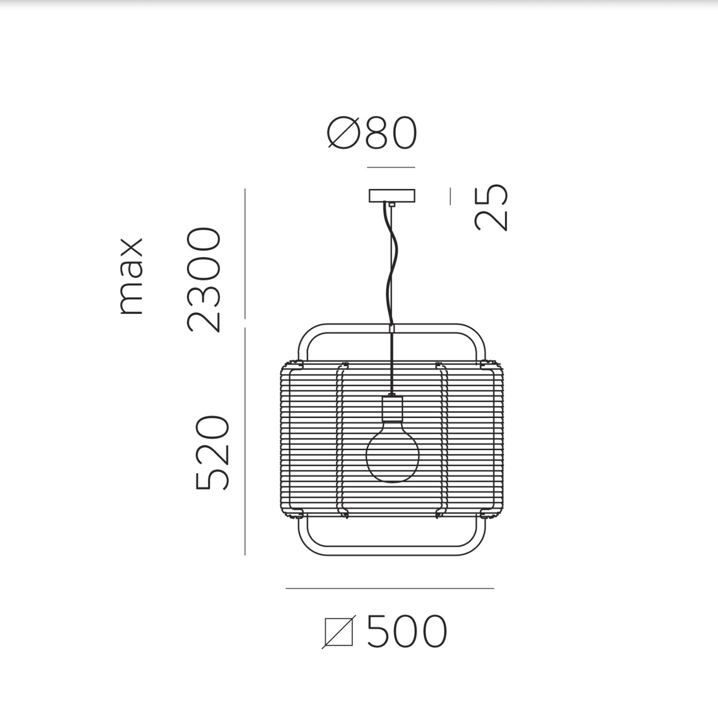 Lampe Suspendue Intérieure CORDA