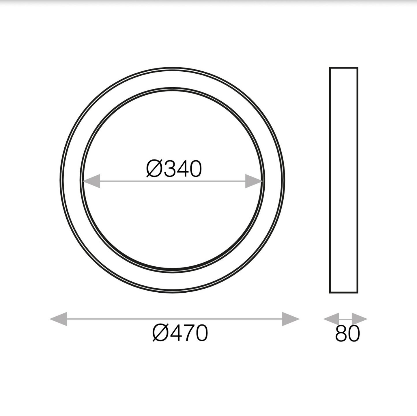 Plafonnier Intérieur 40W ALISO