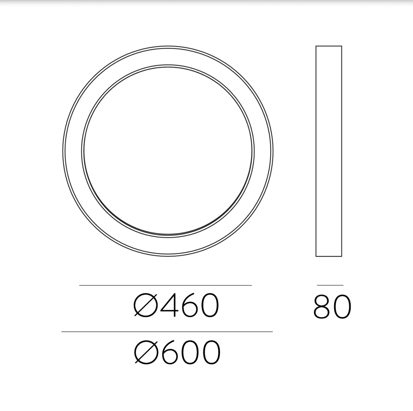 Plafonnier Intérieur 55W ALISO