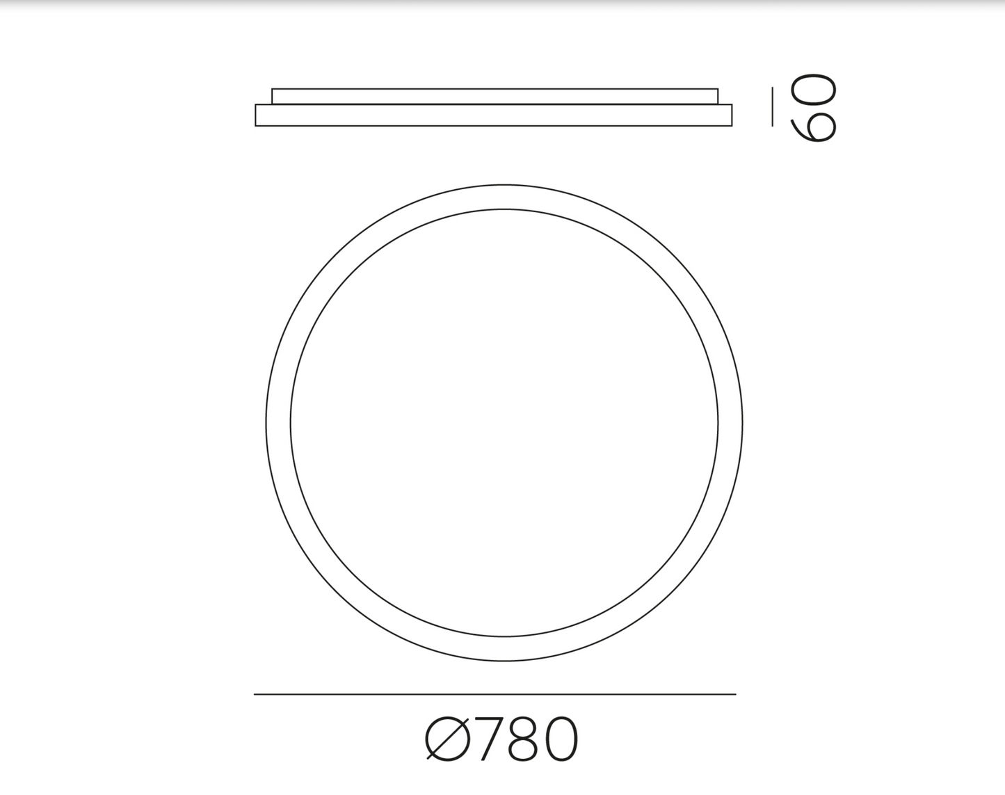 Plafonnier Intérieur 80W GRACE