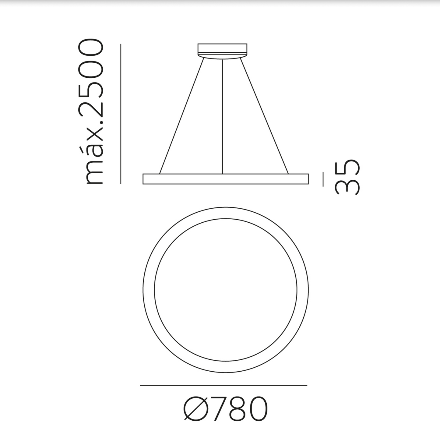Lampe Suspendue Intérieure 80W GRACE