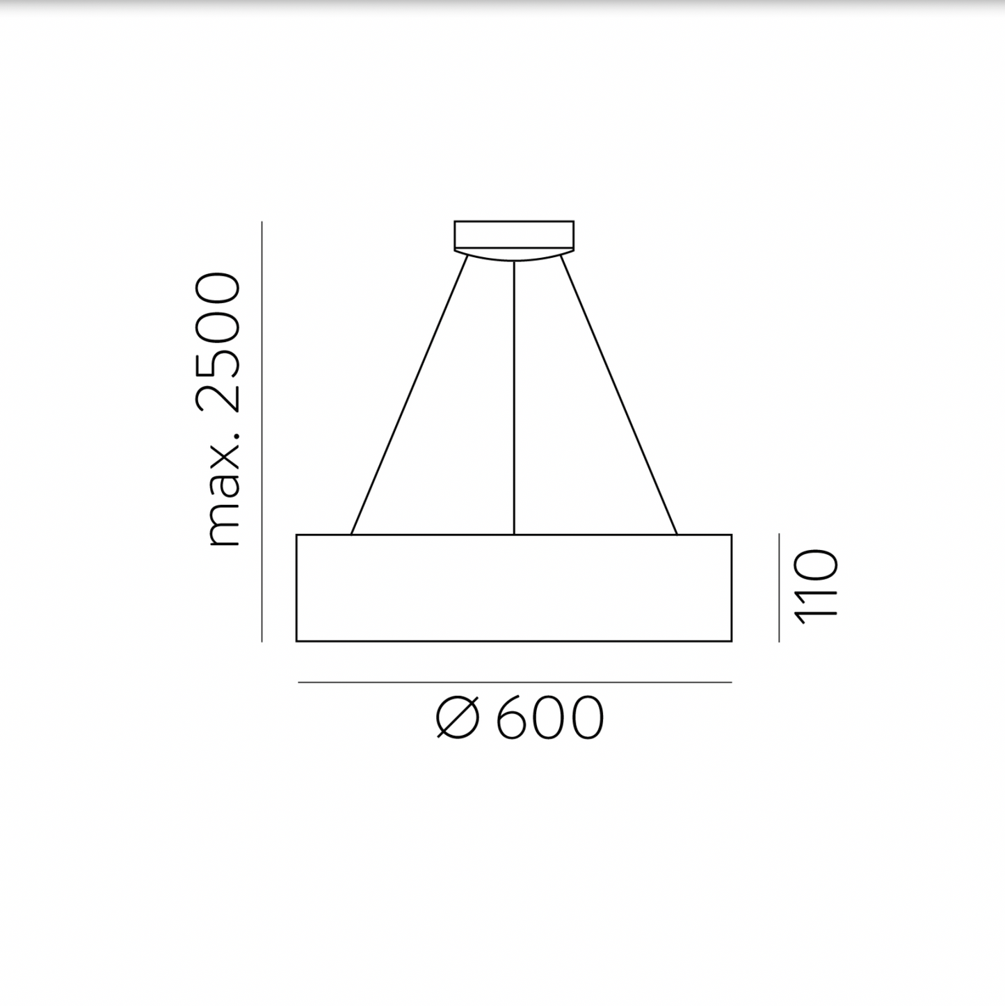 Lampe Suspendue Intérieure 48W DILGA