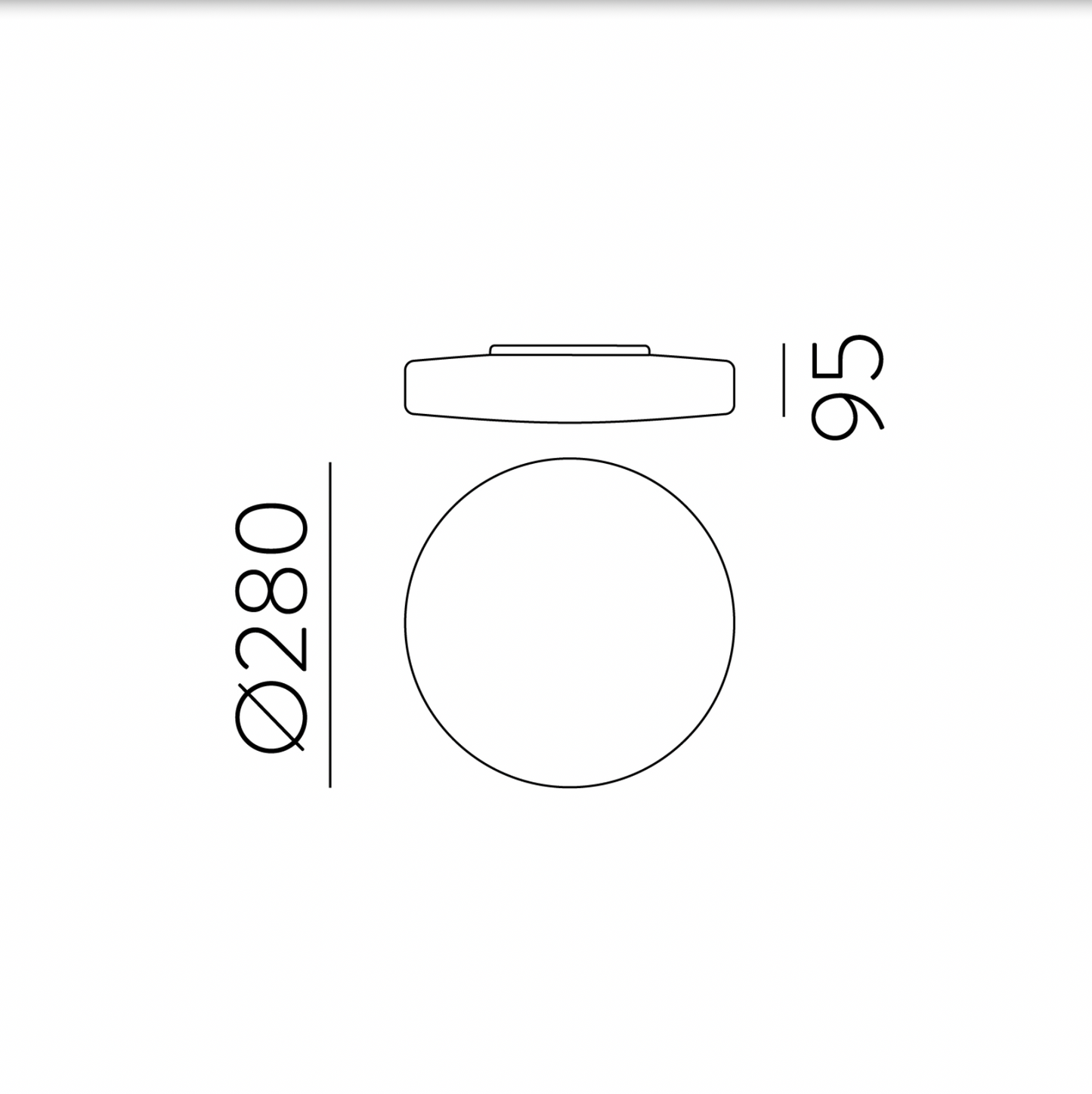 Plafonnier Intérieur 28 cm MOON