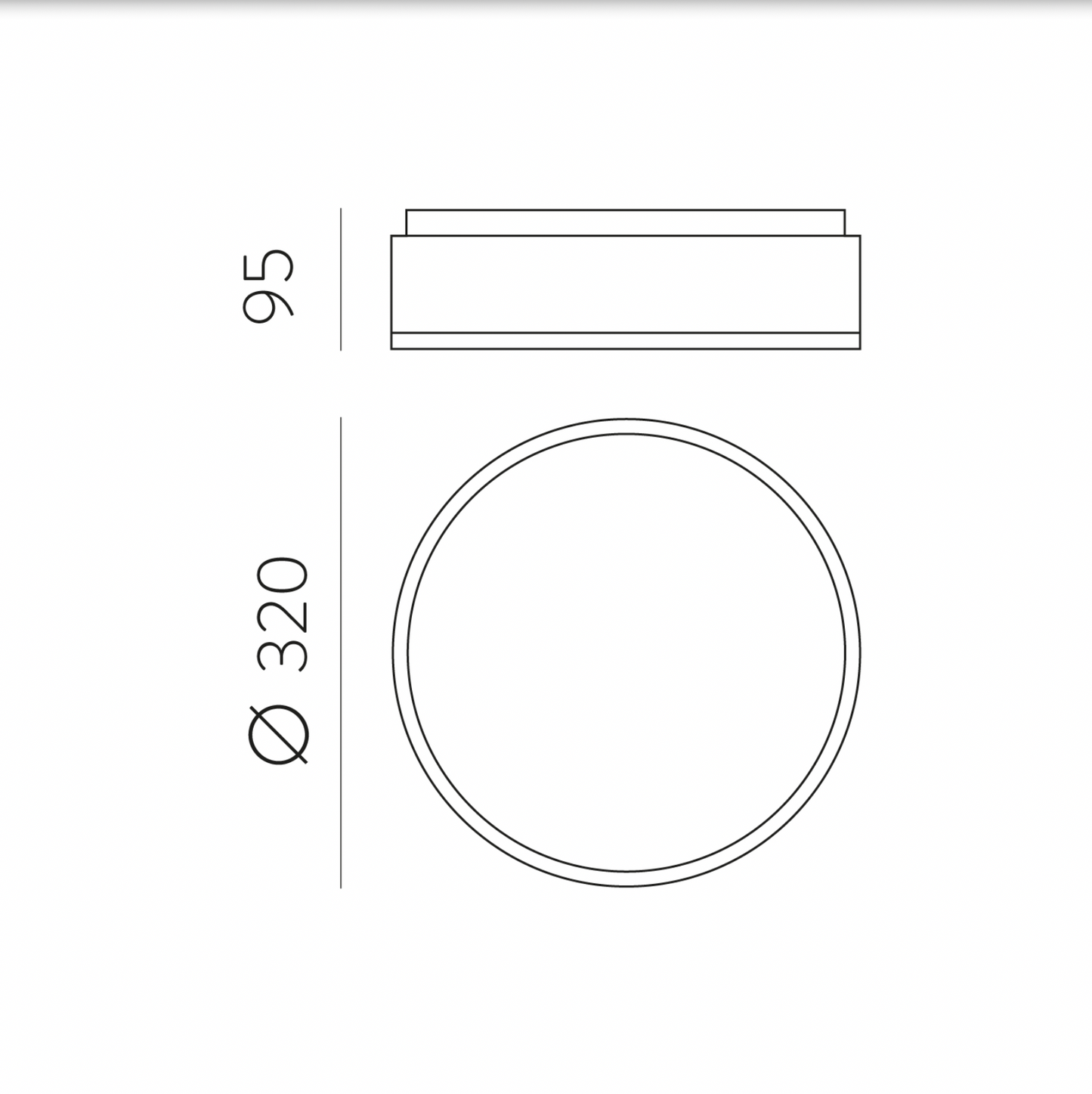 Plafonnier Intérieur 32 cm DINS