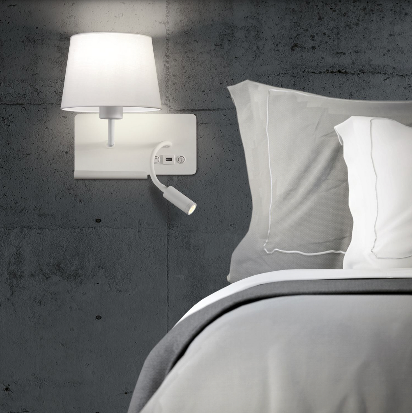 Lampe Murale Intérieure Gauche 2 en 1 HOLD