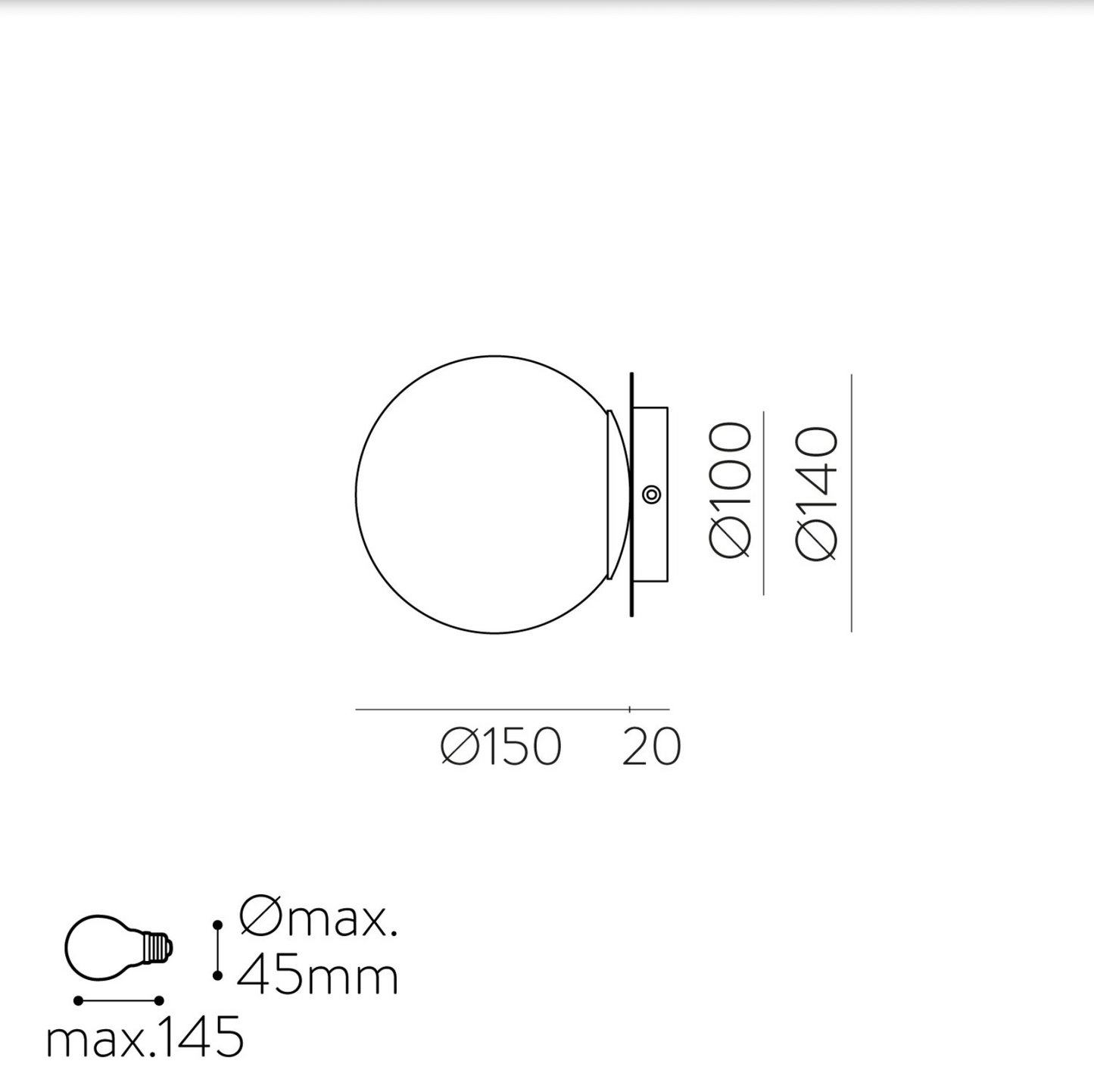 Lampe Murale Intérieure PARMA