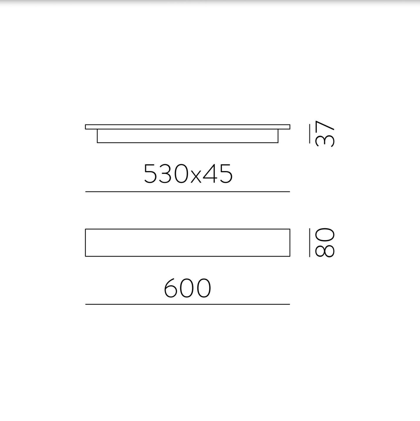 Lampe Murale Intérieure Horizontale 18W FOSCA