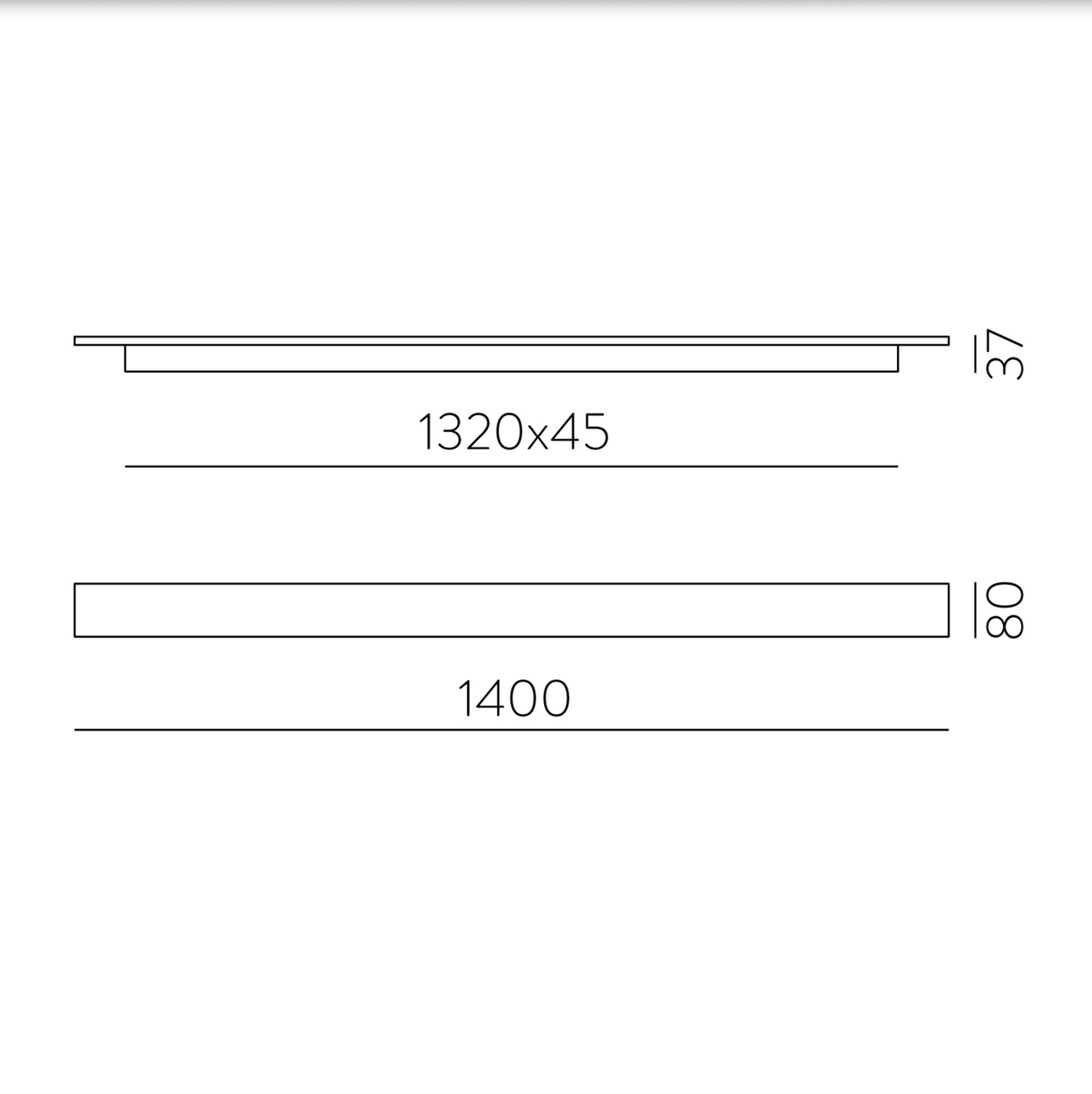 Lampe Murale Intérieure Horizontale 43W FOSCA