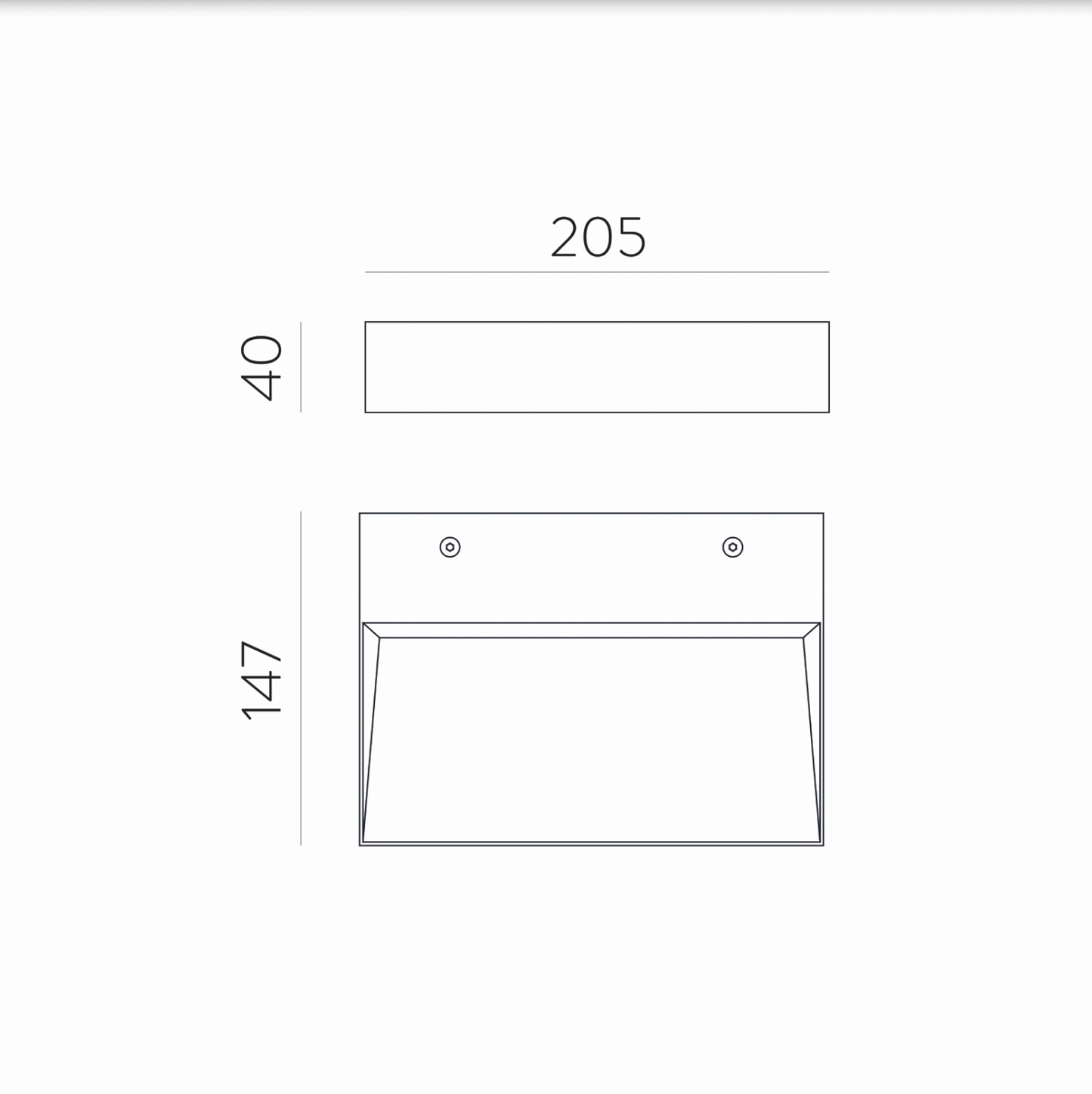 Lampe Murale Intérieure Horizontale 20W BRICK