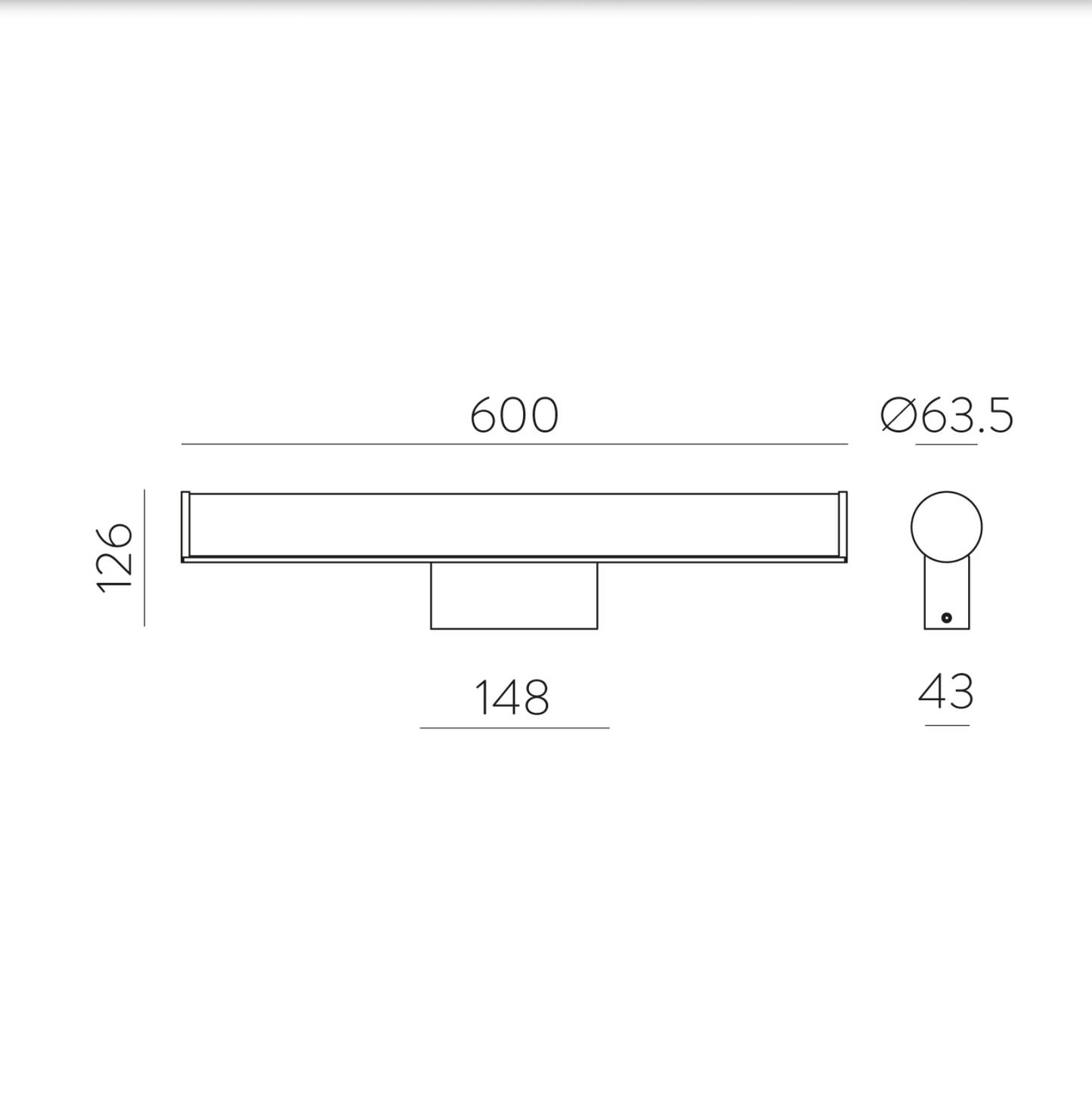 Lampe Murale Intérieure Horizontale URA