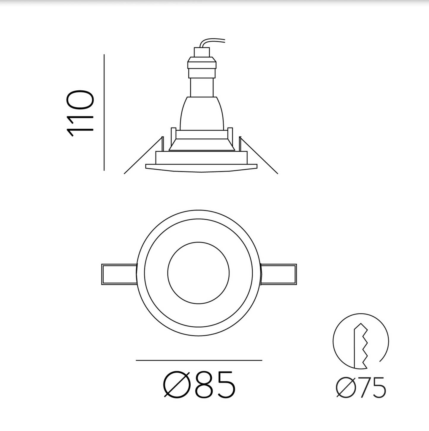 Spot Intérieur Encastré NORK