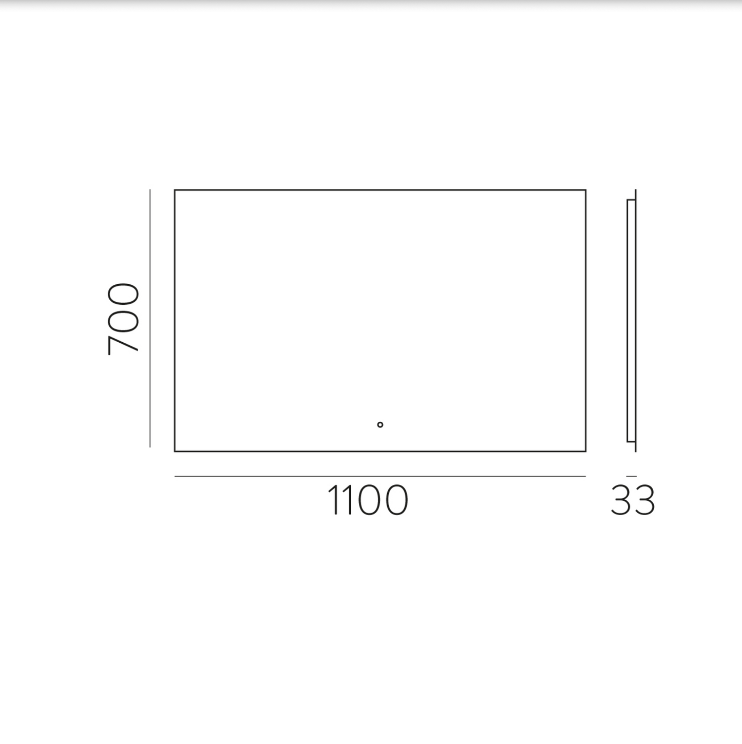 Miroir Led Rectangulaire Tactile ESTELA