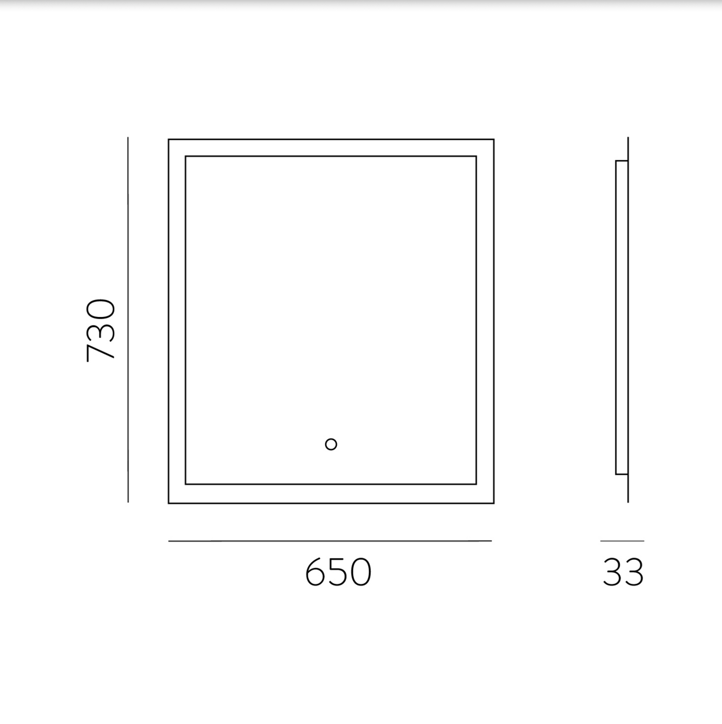 Miroir Led Rectangulaire Tactile AMANZI