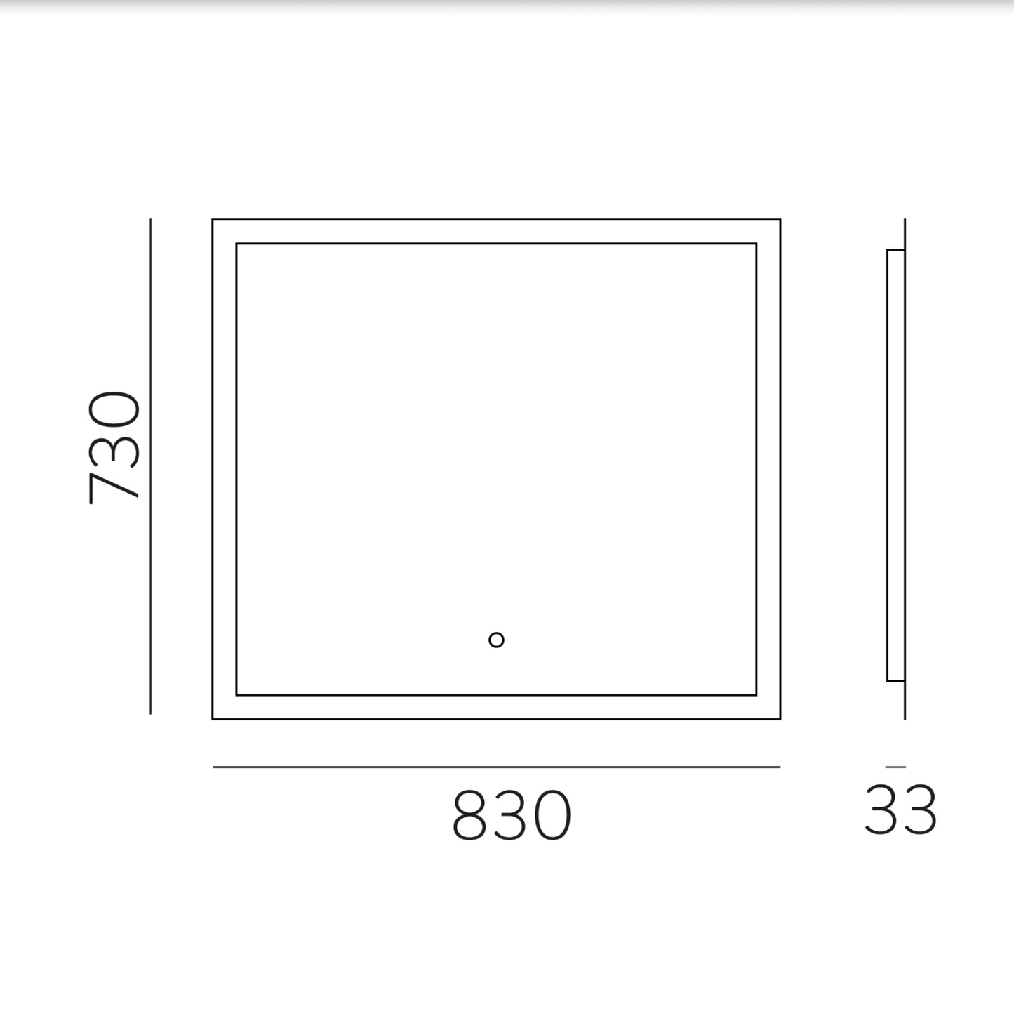 Miroir Led Rectangulaire Tactile AMANZI
