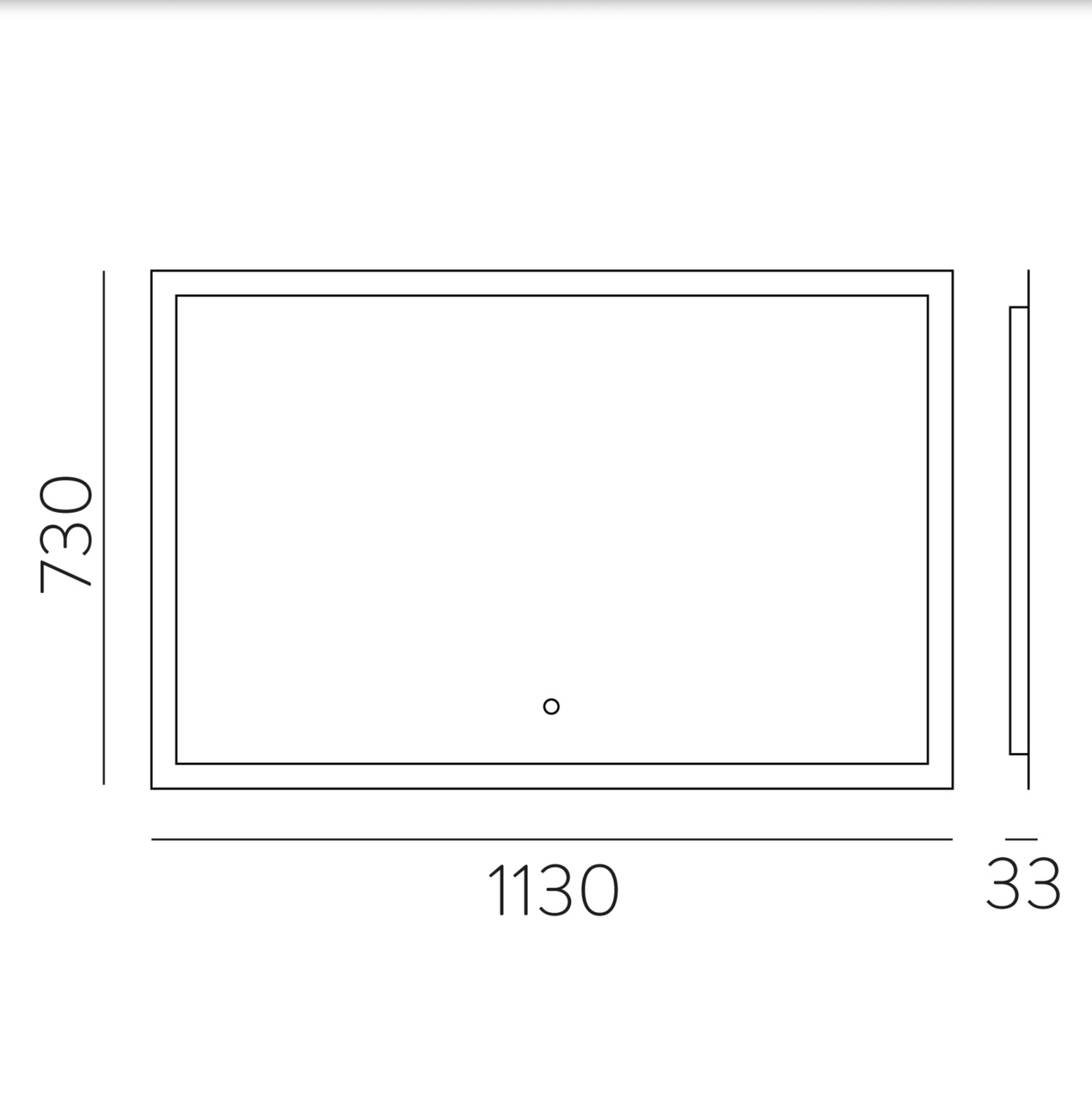 Miroir Led Rectangulaire Tactile AMANZI