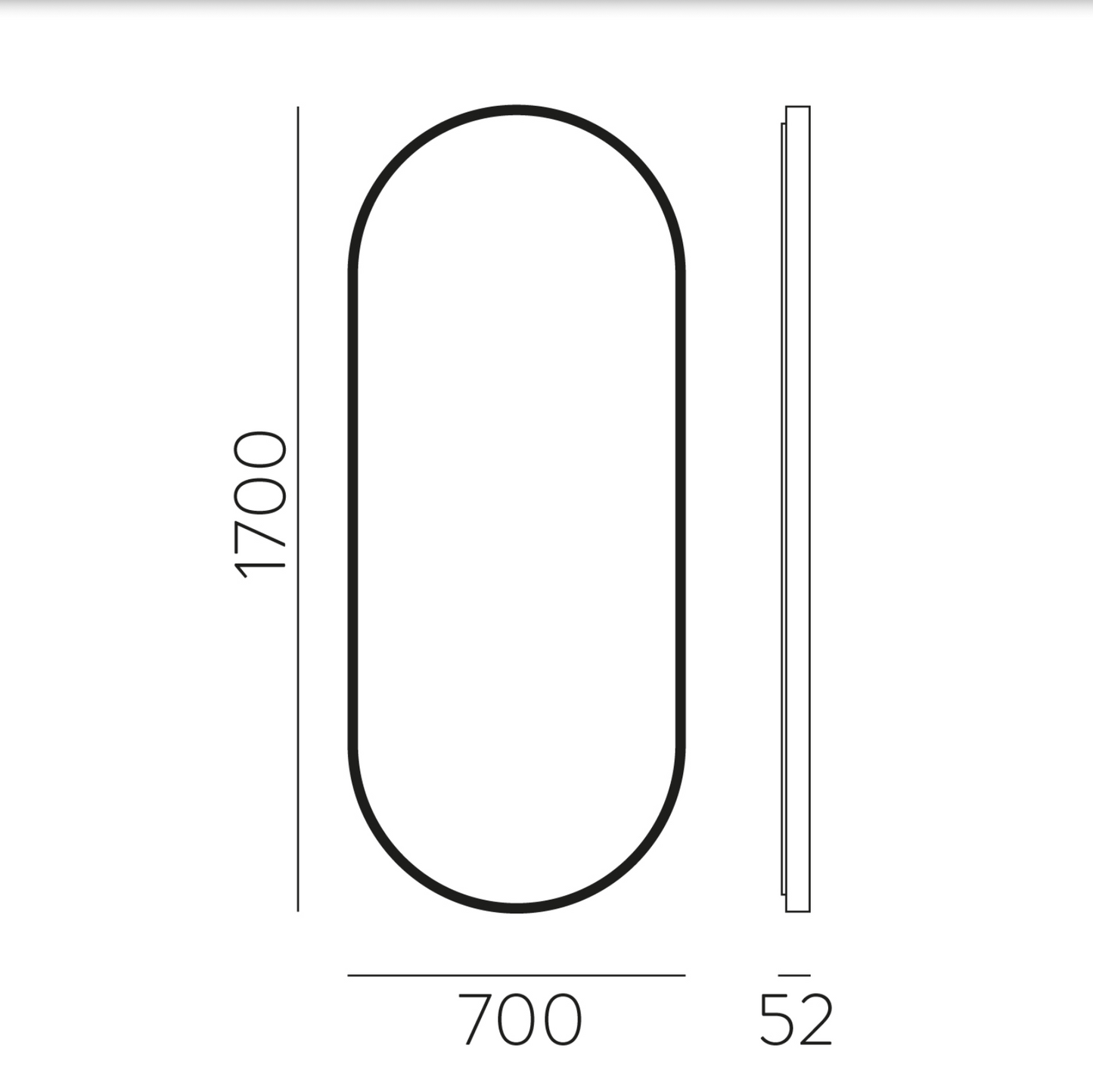 Miroir Led À Bords Arrondis DANIELA