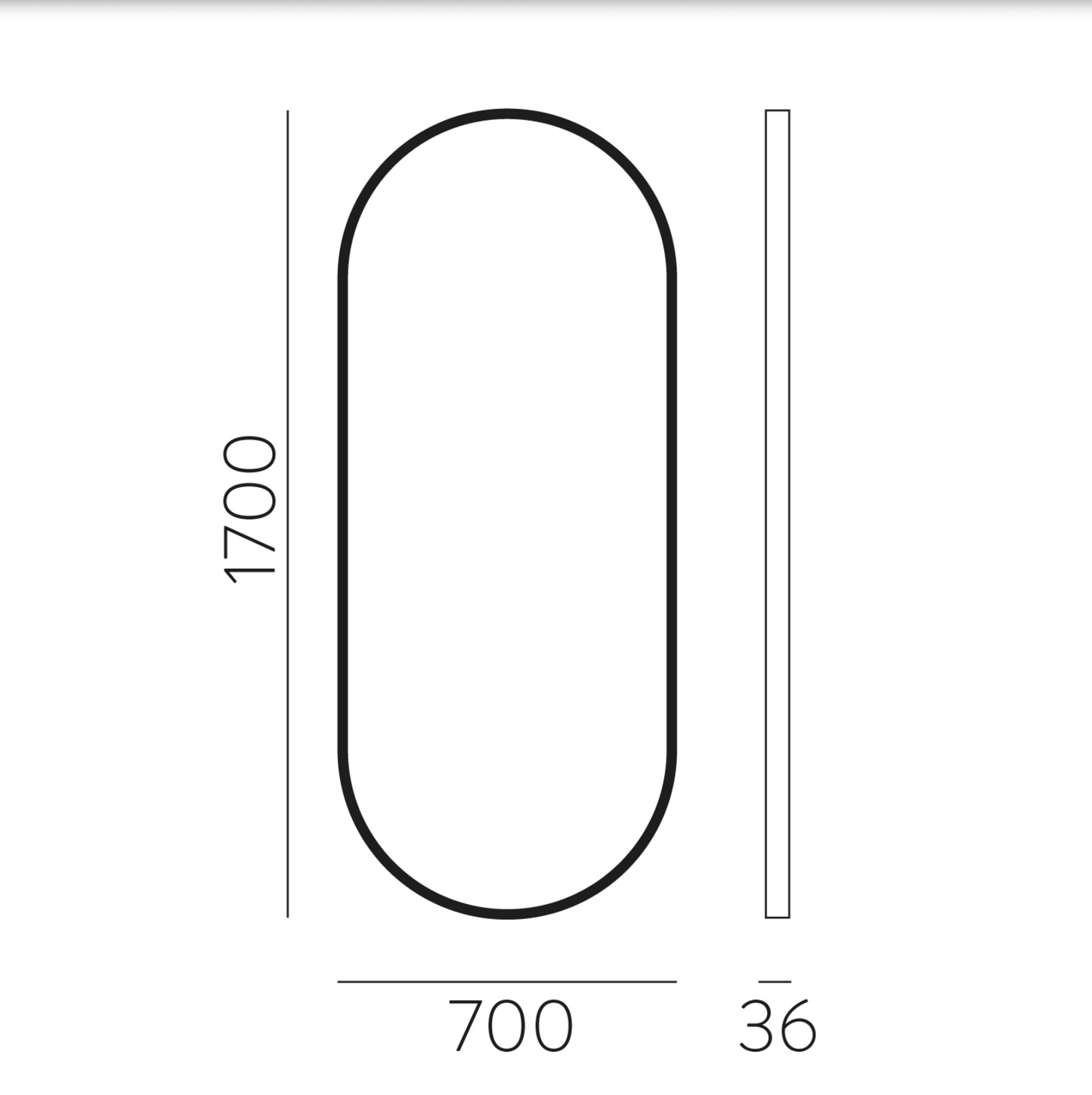 Miroir À Bords Arrondis DANIELA
