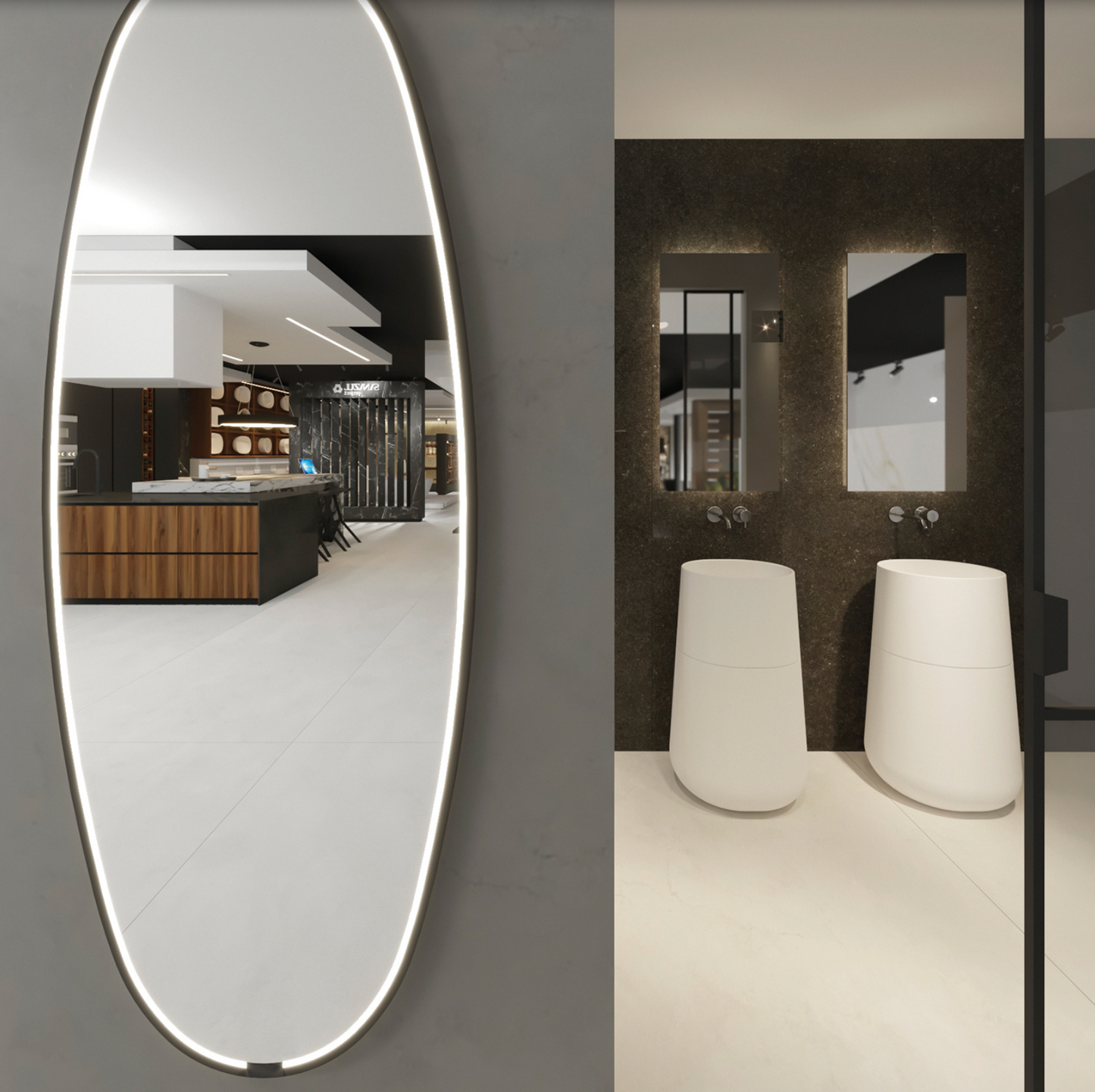 Miroir Led Oval ONIX