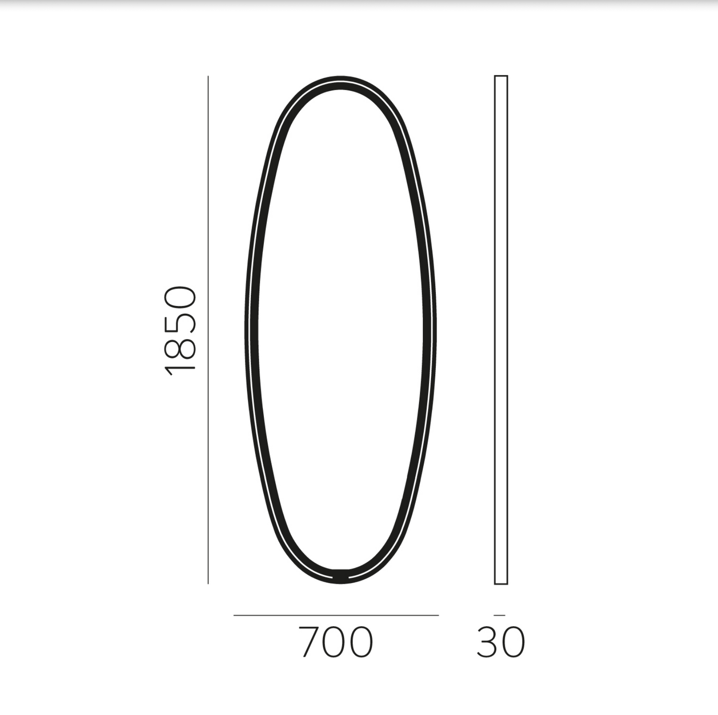 Miroir Led Oval ONIX