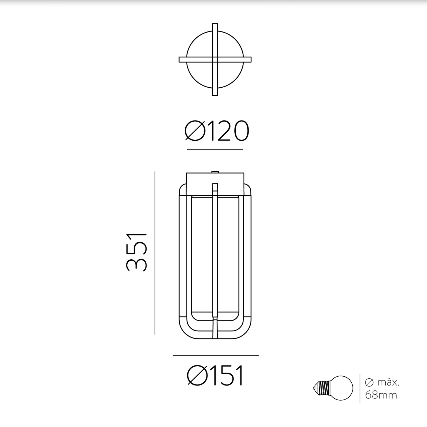 Plafonnier Extérieur VEGA