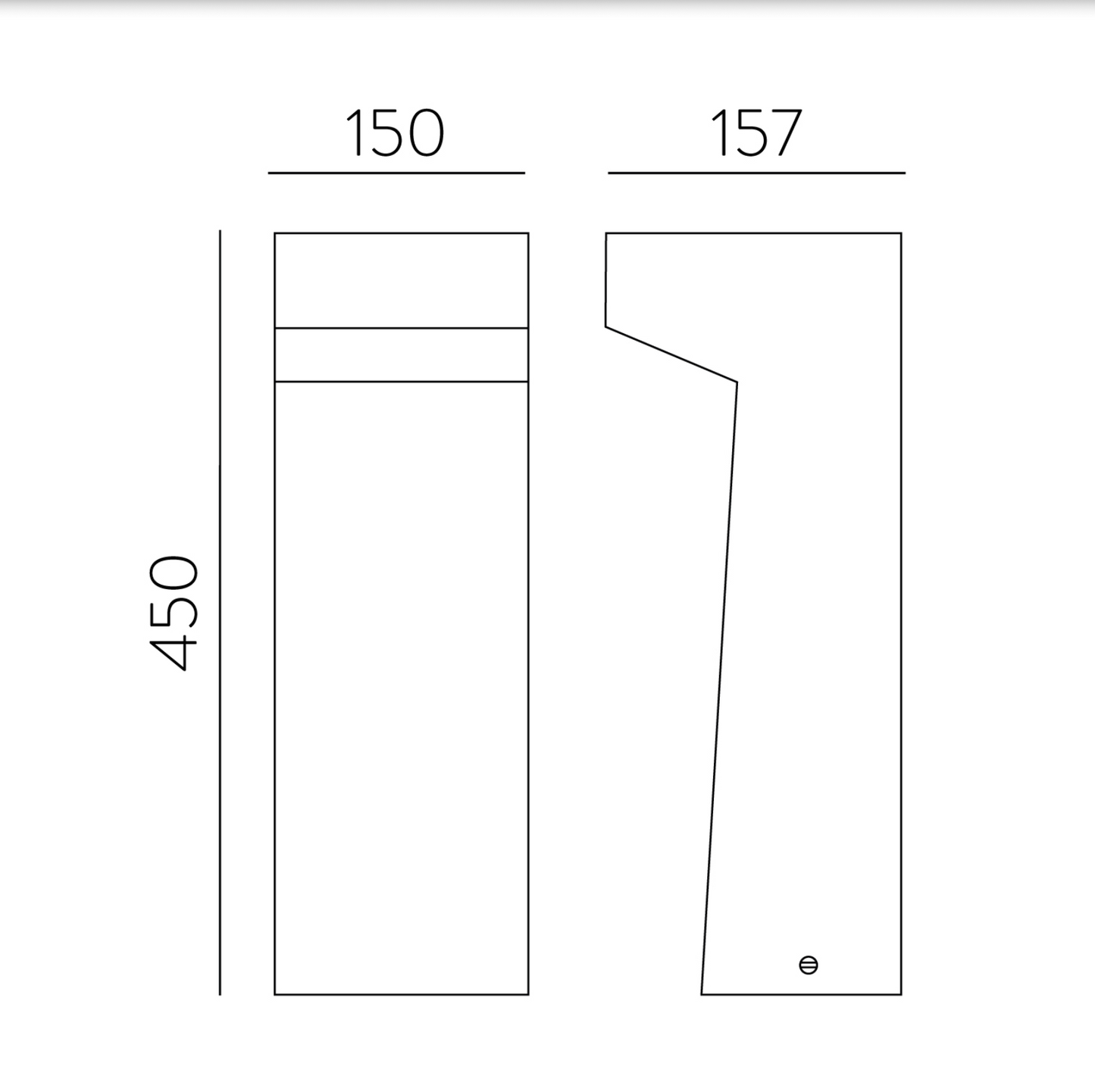 Borne Lumineuse Extérieure IZAR