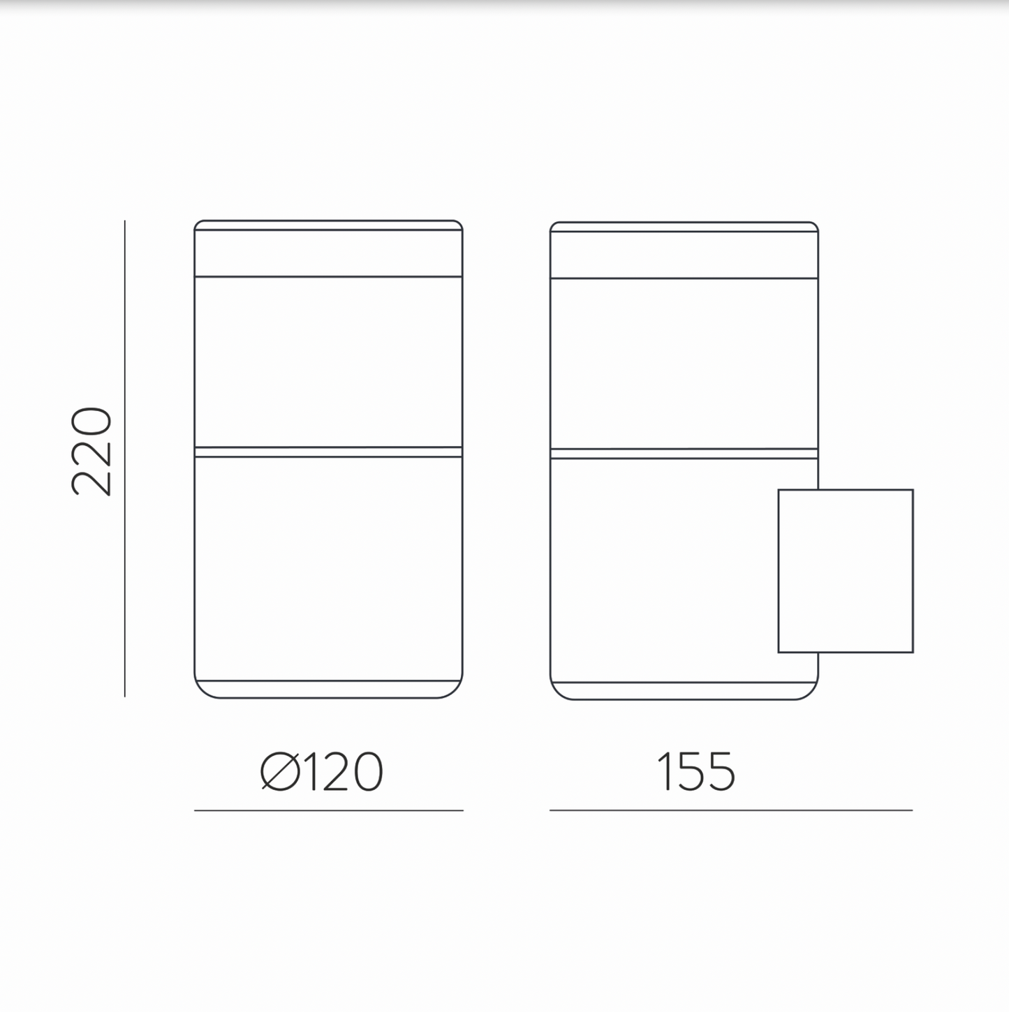 Lampe Murale Extérieure BRISK