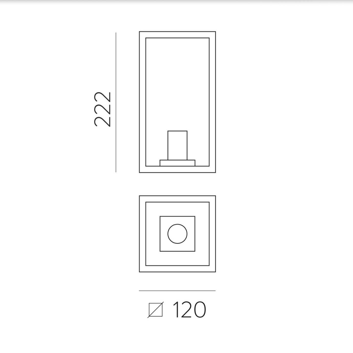 Lampe Murale Extérieure CUBE