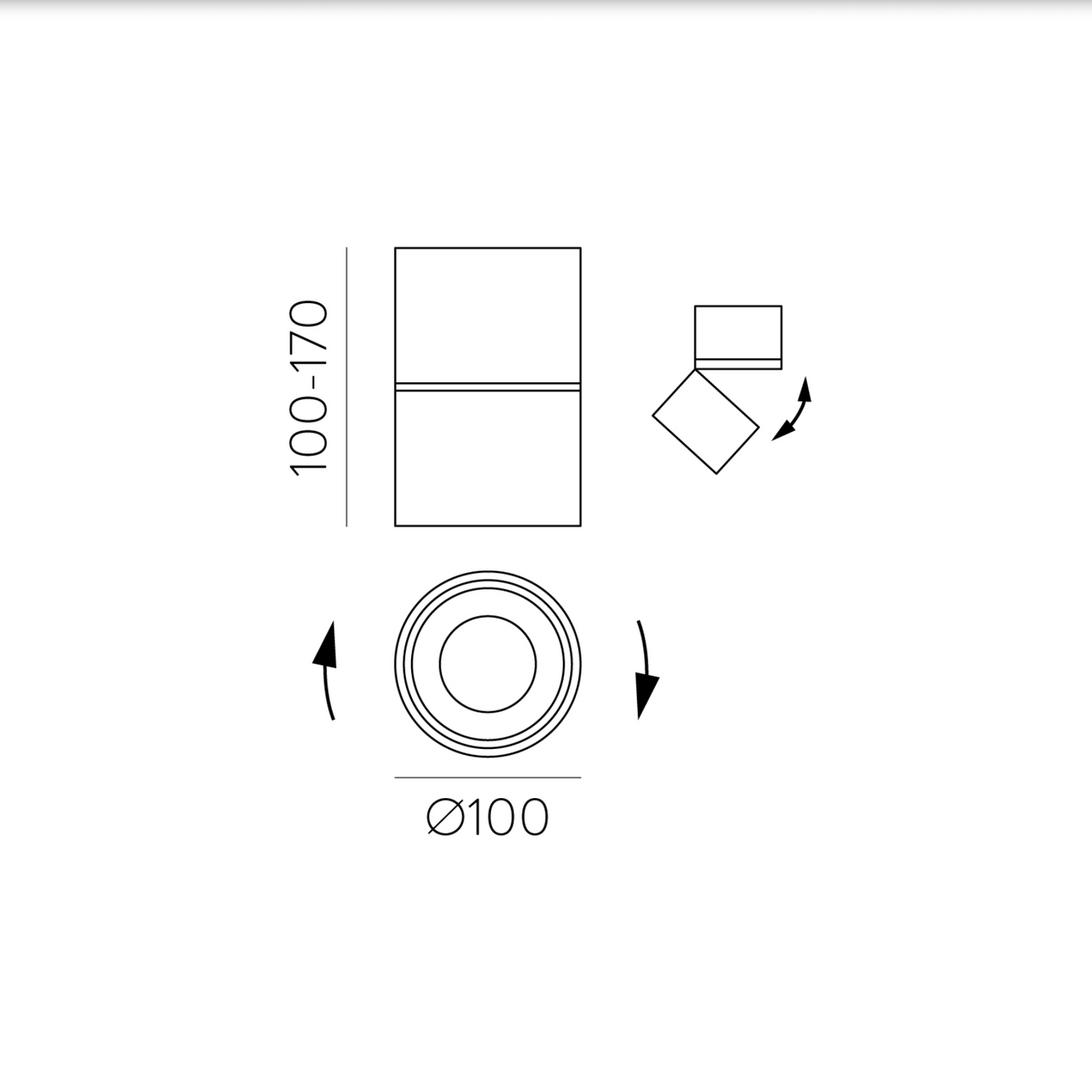 Plafonnier Intérieur Ajustable APEX
