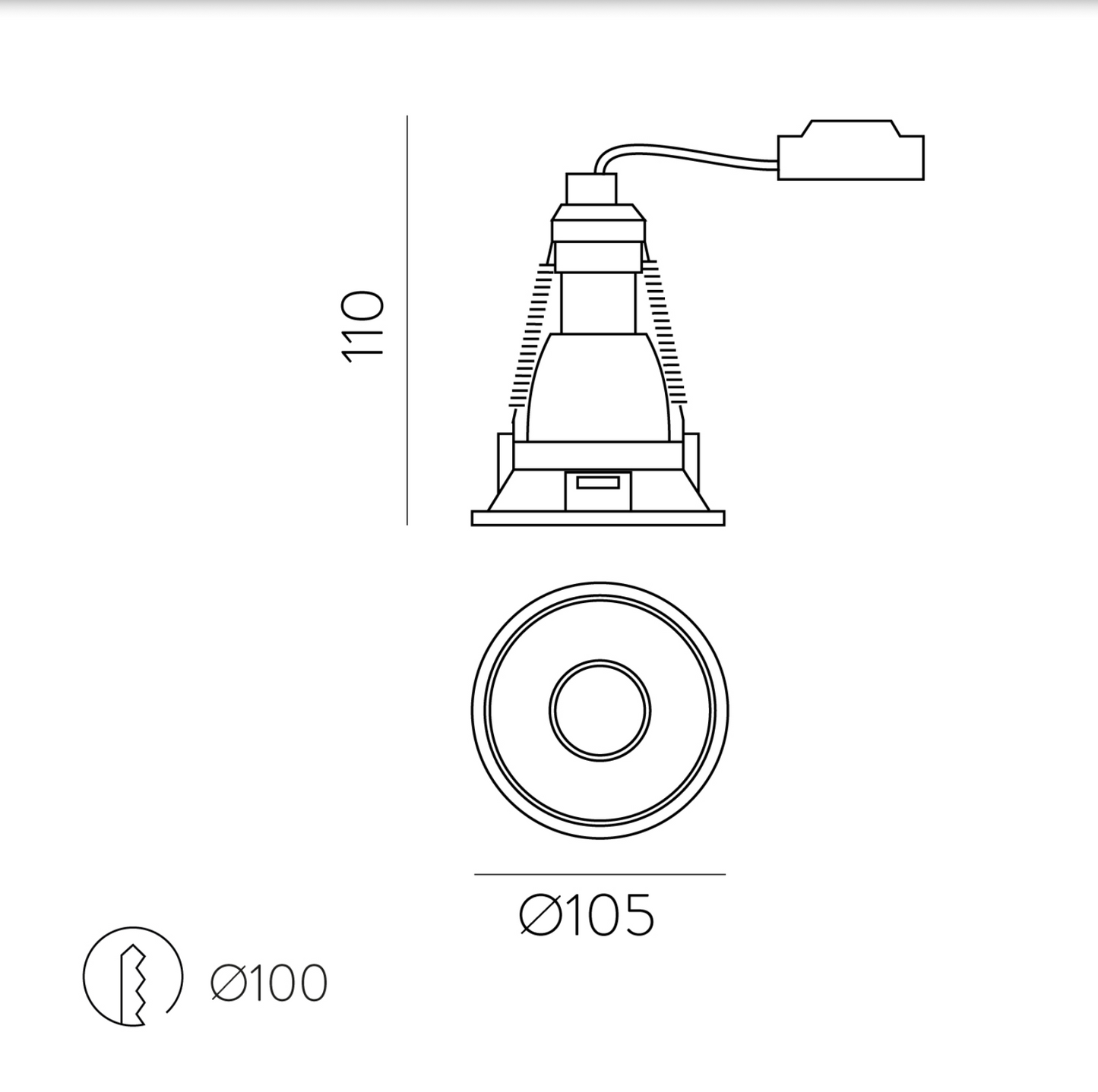 Spot Intérieur Encastré APEX