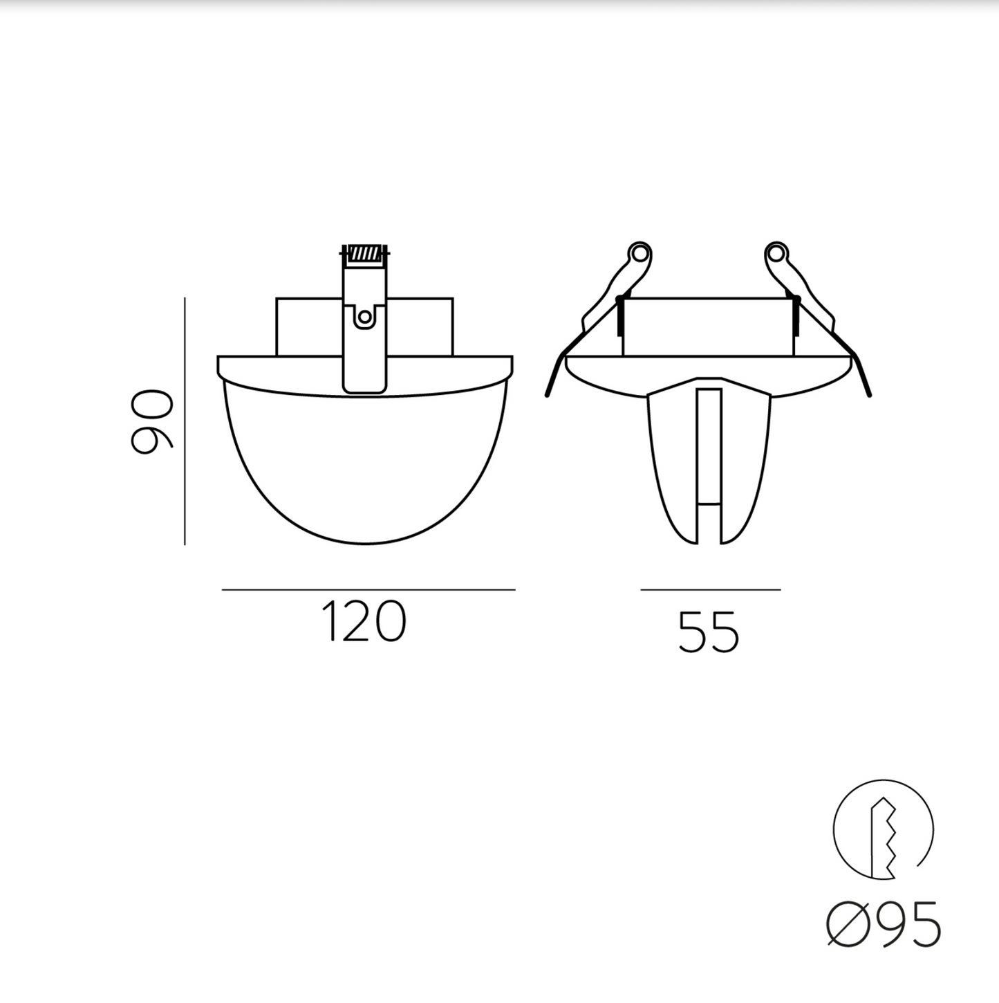 Plafonnier Intérieure Encastré SPECTRA