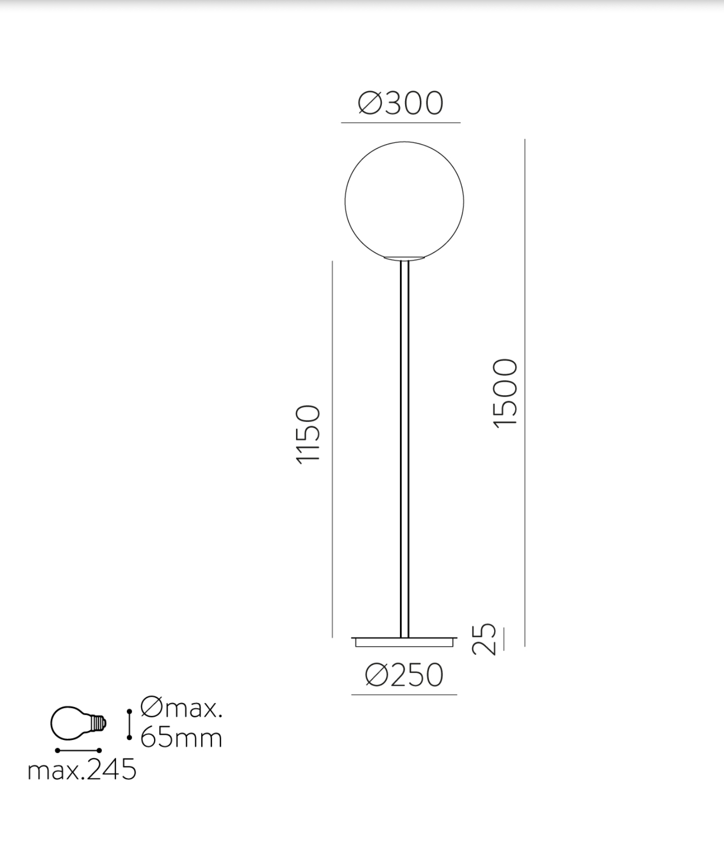 Lampadaire Intérieur PARMA