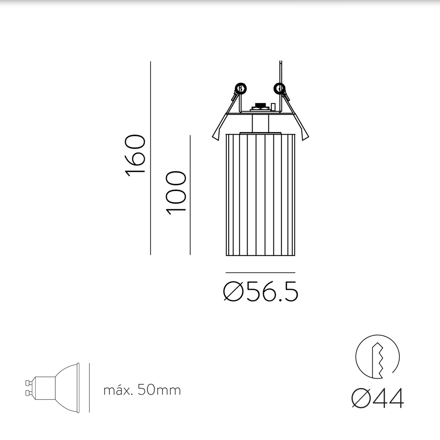 Plafonnier Intérieur Encastré MODRIAN