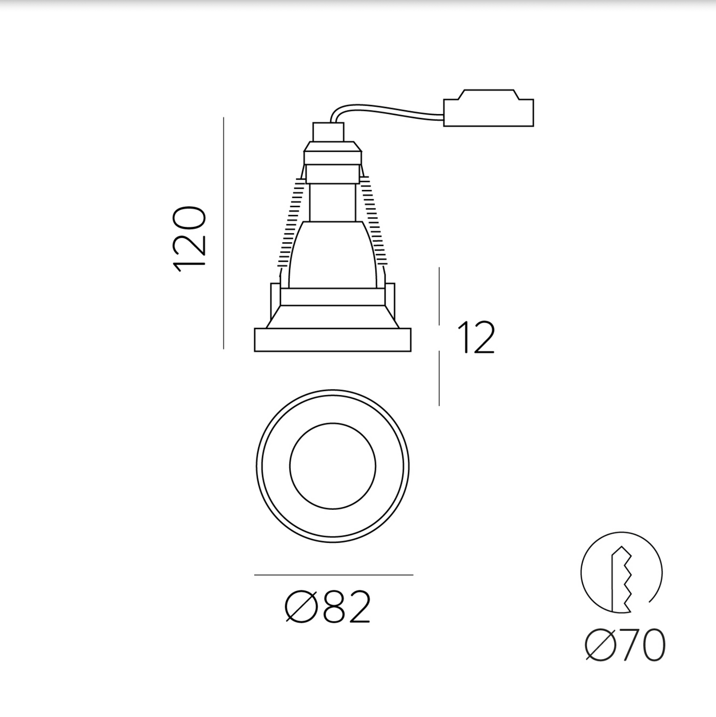 Plafonnier Intérieur Encastré EINAR