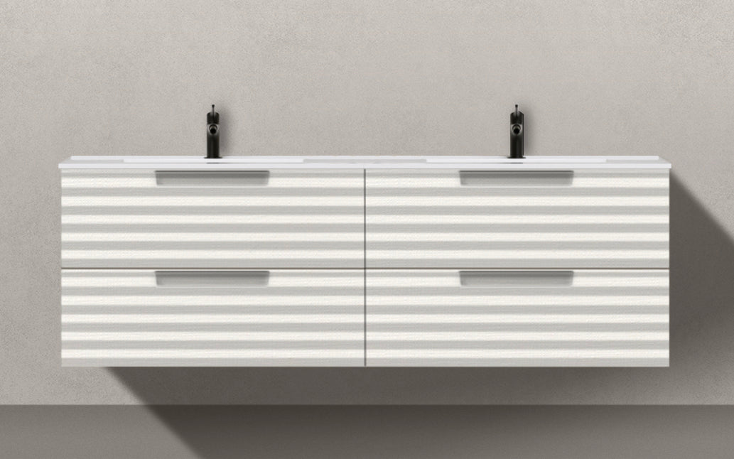 Ensemble DUNA Meuble et Plan Vasque 140 cm