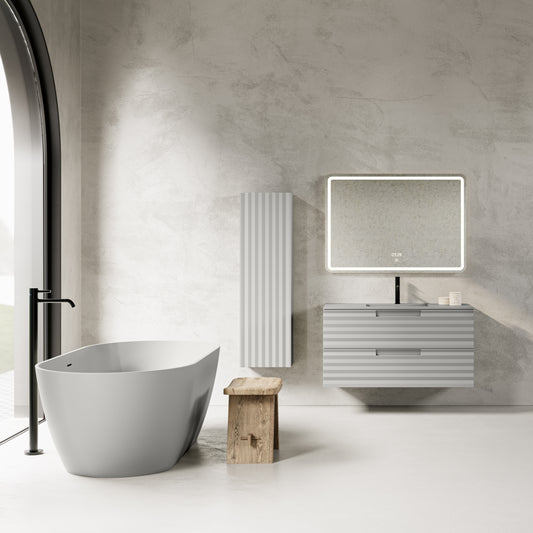 PACK DUNA Meuble et Plan Vasque 100 cm + Colonne DUNA