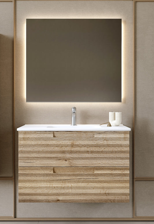 Ensemble DUNA Meuble et Plan Vasque 100 cm