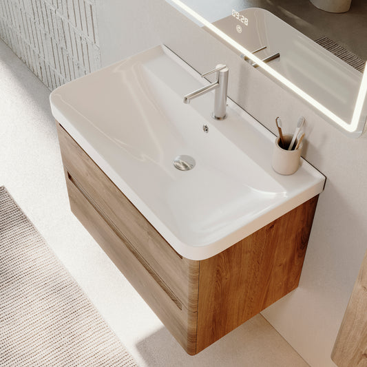 Ensemble ROUND Meuble et Plan vasque 100 cm