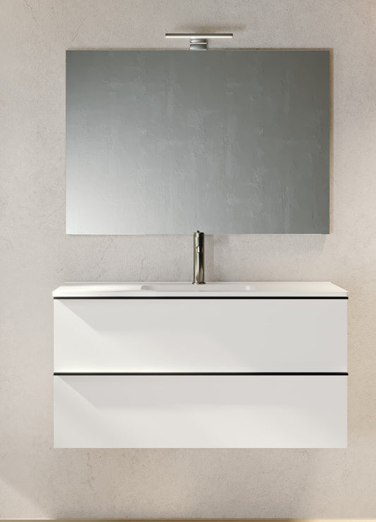 Ensemble NICE Meuble + Plan Vasque 100 cm